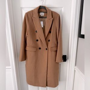 Size small, camel colored coat from the Loft.